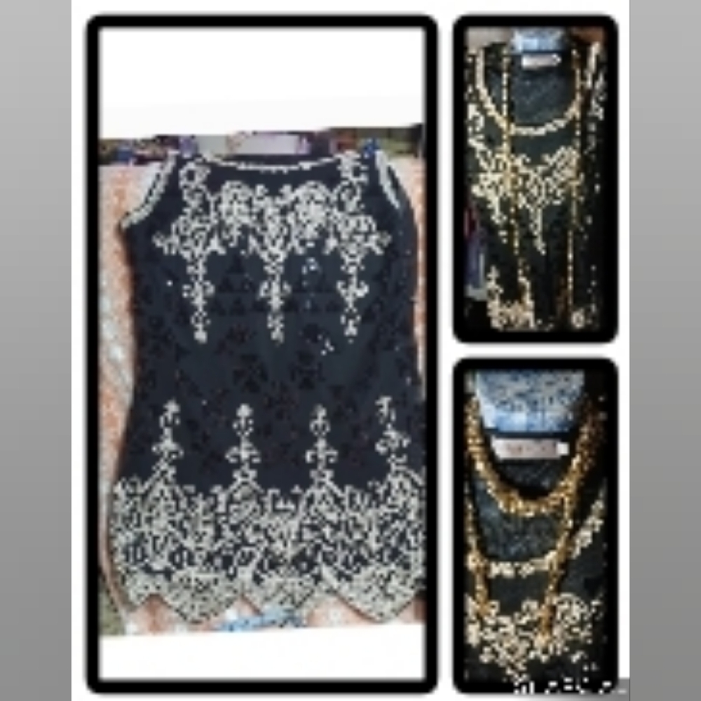 Simply Couture Black Mesh Dress